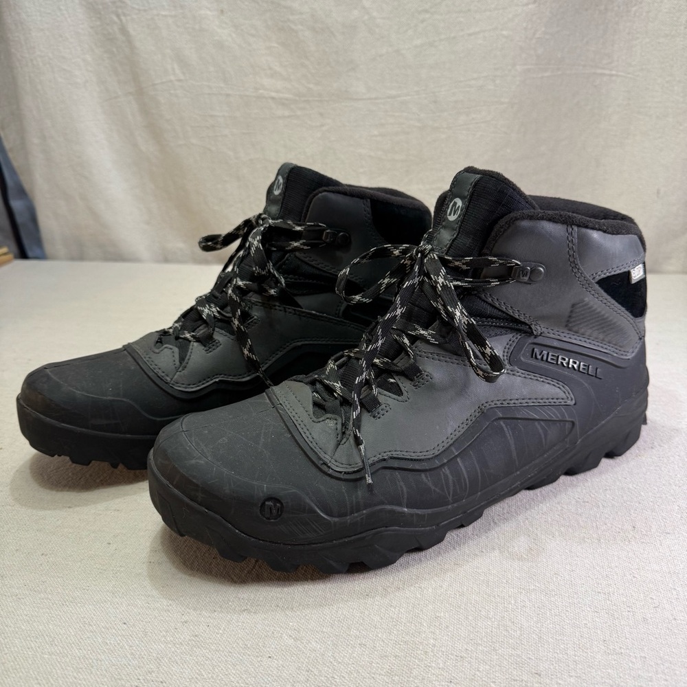 Merrell Men’s Waterproof Winter Boots Vibram Arctic Grip Ice Traction Size 12